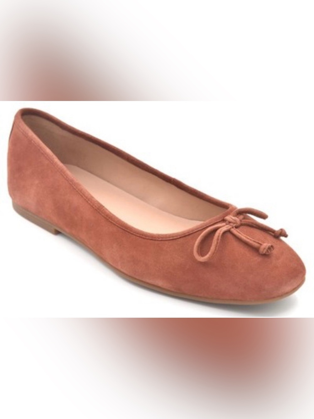 Cole Haan Yara Soft Suede Ballet Flats with Bow